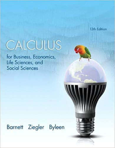 Calculus for Business, Economics, Life Sciences, and Social Sciences (13th edition) – eBook PDF