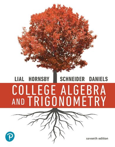 College Algebra and Trigonometry (7th Edition) – eBook