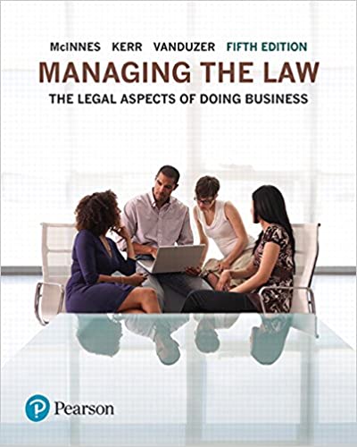 Managing the Law: The Legal Aspects of Doing Business (5th Edition) – eBook PDF