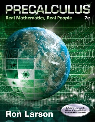 Precalculus: Real Mathematics, Real People (7th Edition) – eBook PDF